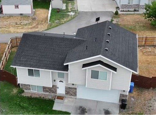 Same asphalt roof restored and strengthened after GoNano treatment in Northern Utah